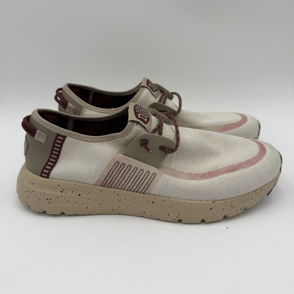HEYDUDE Men's Sirocco M Hype Taupe/Mahogany Size 12 New Without Box